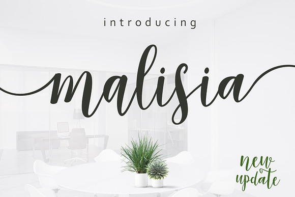 Malisia Script in Fancy Fonts - product preview 5