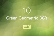 4K Green Geometric Backgrounds