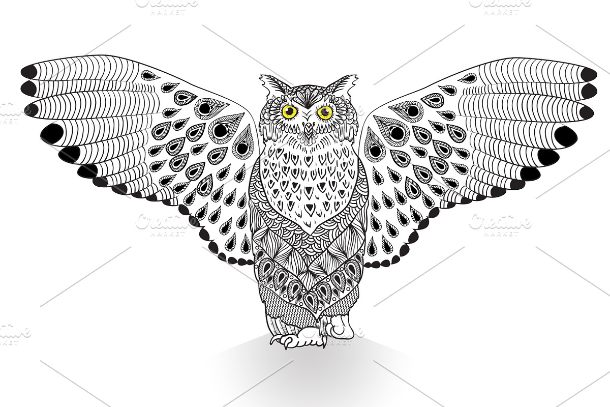 Magic Owl  in Illustrations - product preview 8