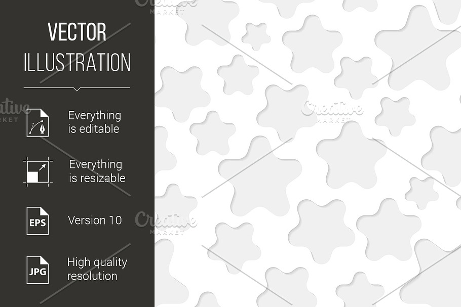 Stars seamless paper pattern in Graphics - product preview 8