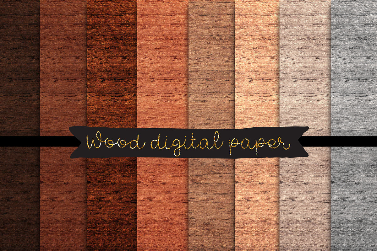 Wood digital paper Wood textures in Textures - product preview 8