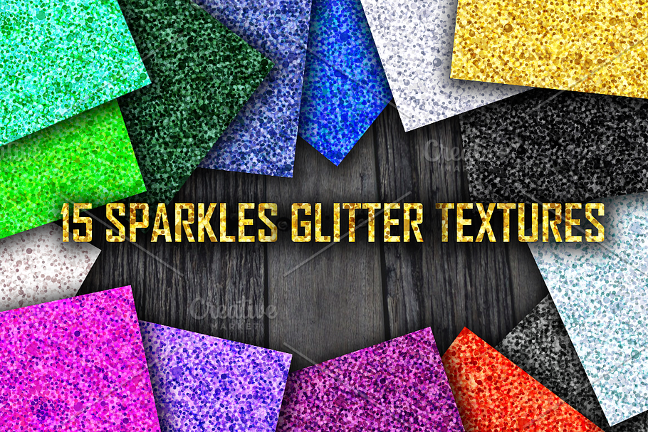 15 Sparkle Glitter Textures in Textures - product preview 8