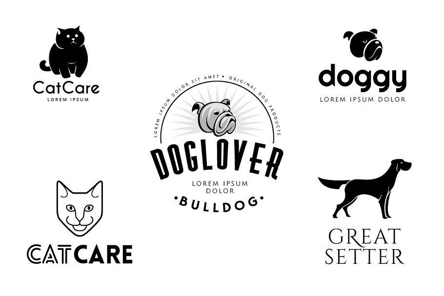 Pet Logo Templates Bundle Creative Logo Templates Creative Market