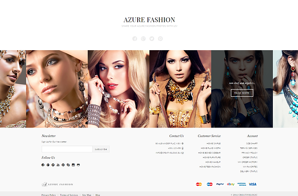 Azure Multipurpose Magento Theme in Magento Themes - product preview 2