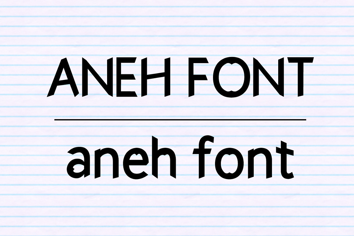 Aneh Font in Sans-Serif Fonts - product preview 8