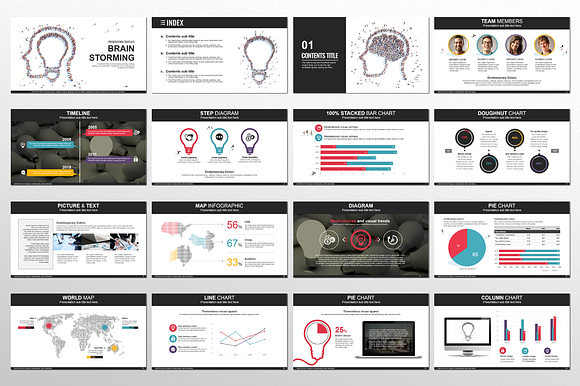 Brainstorming PPT Template in PowerPoint Templates - product preview 1