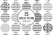 Set of 25 seamless patterns