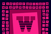 Pop art creative fonts pink