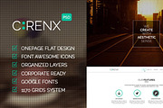 Cirenx - One Page Multi-purpose PSD