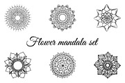 Flower mandala set