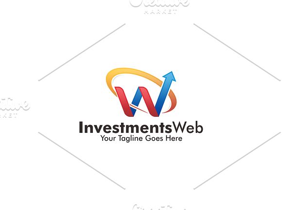 Investments Web | Letter W | Logo in Logo Templates - product preview 1