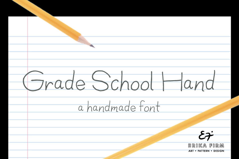 Grade School Hand OpenType Font in Fonts - product preview 8