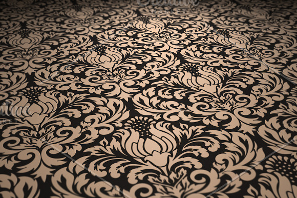 4 Seamless Damask Patterns Set#10 in Patterns - product preview 3