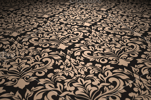 4 Seamless Damask Patterns Set#10 in Patterns - product preview 4