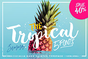 SALE !!! The Tropical - 5 Fonts 