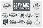 Vintage Badges and Logos Vol-6