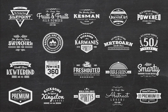 48 Vintage Badges and Labels Bundle in Logo Templates - product preview 1