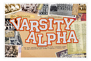 vintage orange varsity alphabet