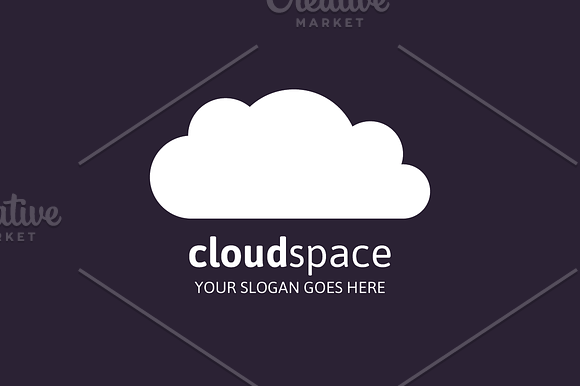 Cloud Space Logo in Logo Templates - product preview 2