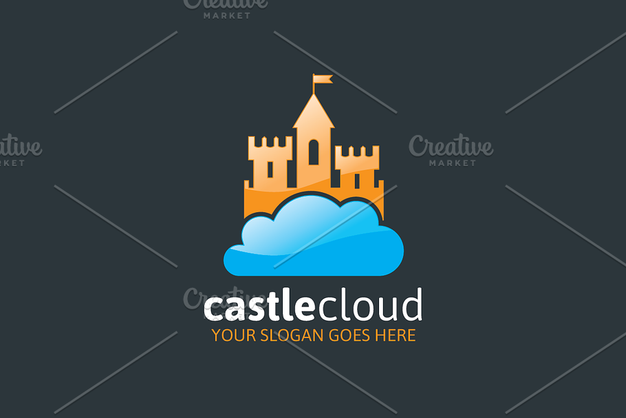 Castle Cloud Logo in Logo Templates - product preview 8