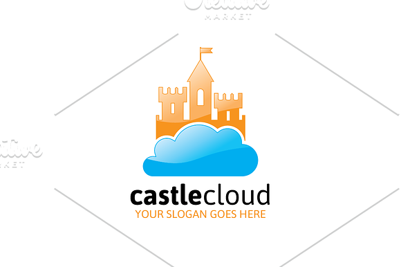 Castle Cloud Logo in Logo Templates - product preview 1