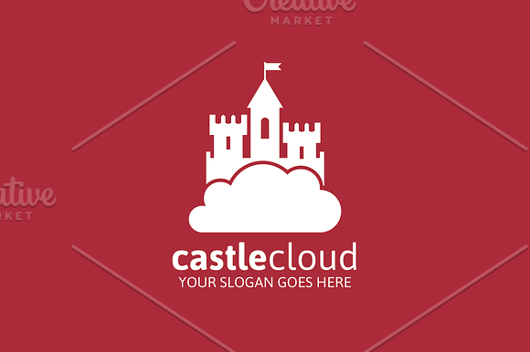 Castle Cloud Logo in Logo Templates - product preview 2