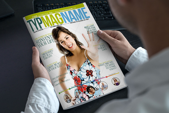 New Magazine Cover Design 3 Color in Magazine Templates - product preview 2