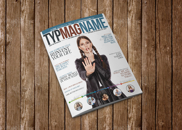 New Magazine Cover Design 3 Color in Magazine Templates - product preview 3