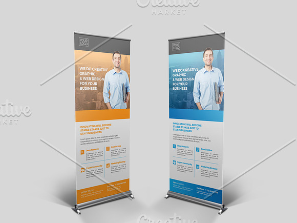 Business Roll UP Banner in Flyer Templates - product preview 1