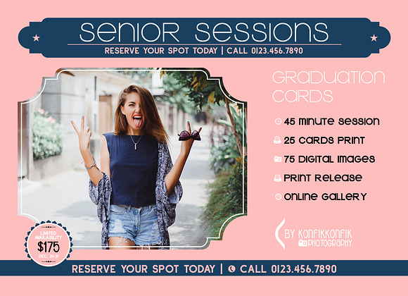 Mini Senior Session Card in Card Templates - product preview 2