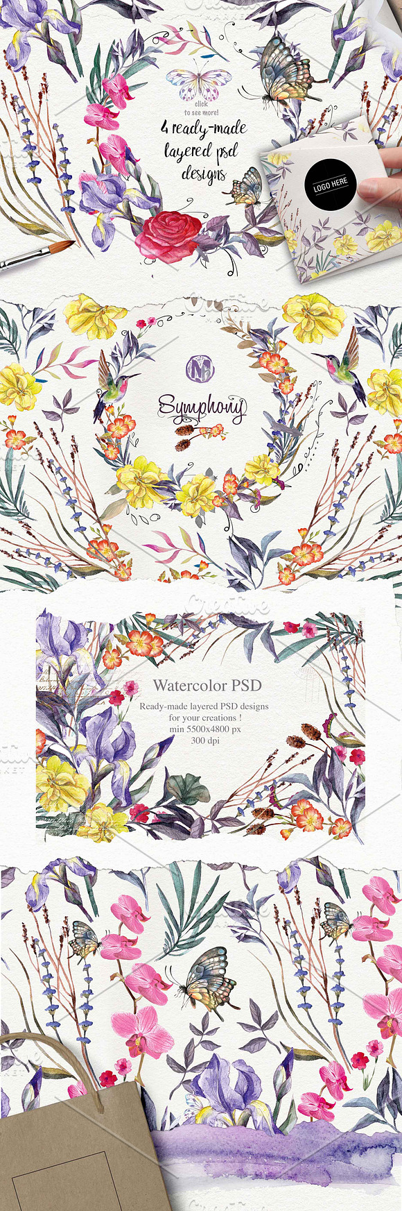   Wildflowers pack 75 PNG in Illustrations - product preview 7