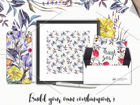   Wildflowers pack 75 PNG in Illustrations - product preview 8