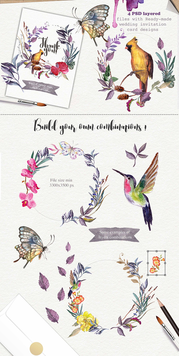   Wildflowers pack 75 PNG in Illustrations - product preview 11