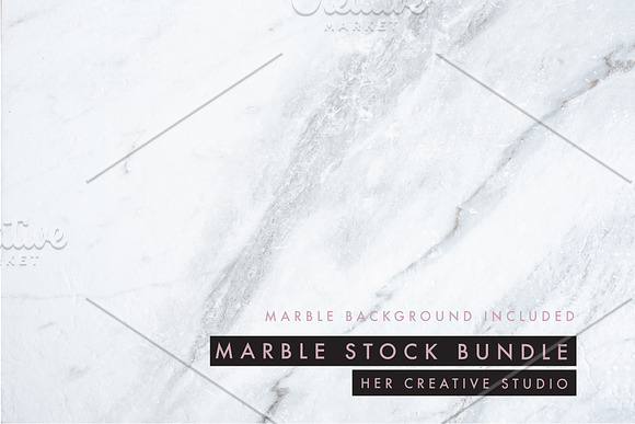 Marble Styled Stock Bundle in Mobile & Web Mockups - product preview 2