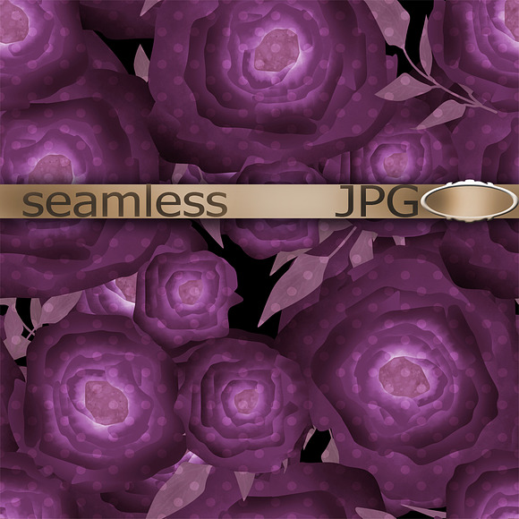 Seamless textile design paper Roses in Patterns - product preview 2