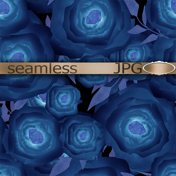 Seamless textile design paper Roses in Patterns - product preview 3