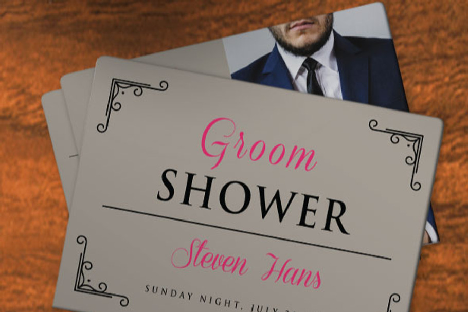 Groom Shower 1 in Wedding Templates - product preview 8