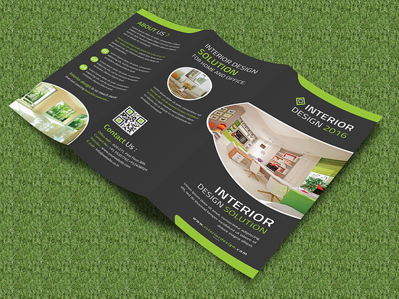 Interior Trifold Brochure in Brochure Templates - product preview 5