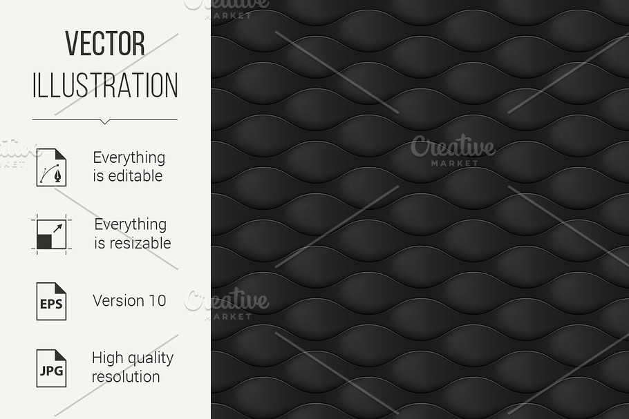 Embossed Texture Wave in Graphics - product preview 8