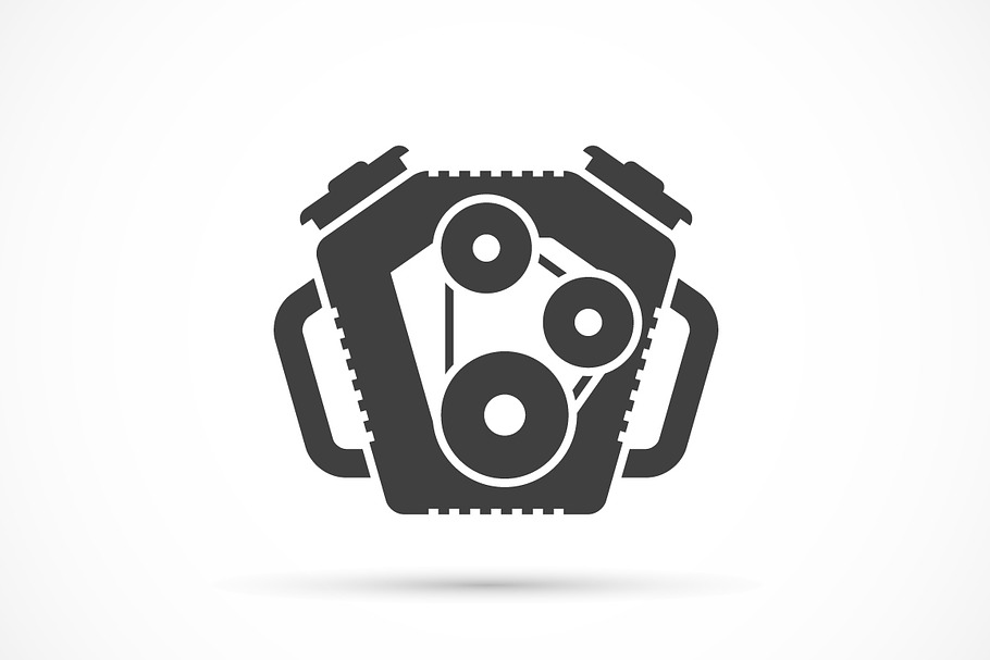Car engine icon in Car Icons - product preview 8