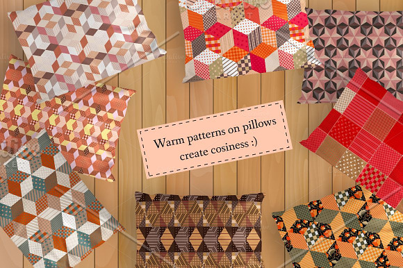 Collection of warm patchwork in Patterns - product preview 2
