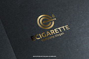 E Cigarette Logo Template