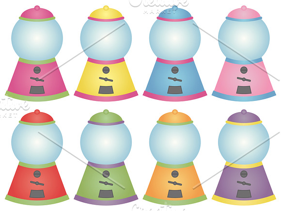 Gumball Machine Clipart in Illustrations - product preview 2