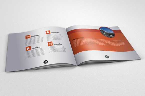 4 Pages Business Bi Fold Brochure  in Brochure Templates - product preview 1