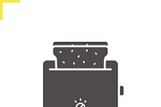 Toaster icon. Vector