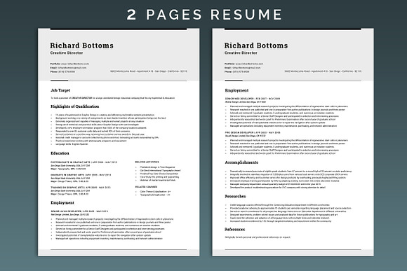 Resume Box for Targeted Jobs V.2 in Letter Templates - product preview 1