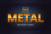 50 Metal Illustrator Styles