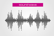 Sound wave music design element