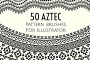 50 Aztec pattern brushes