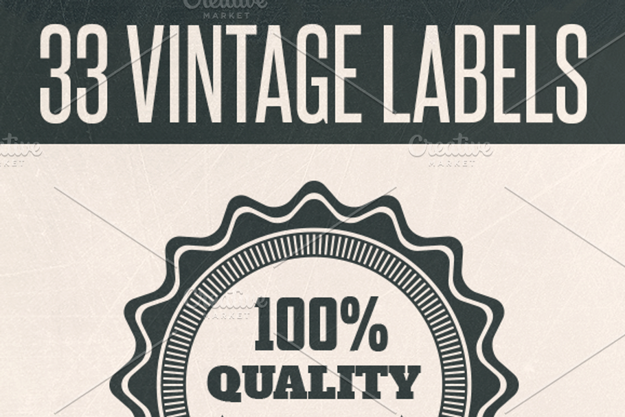 33 VINTAGE LABELS in Logo Templates - product preview 8